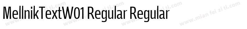 MellnikTextW01 Regular Regular字体转换